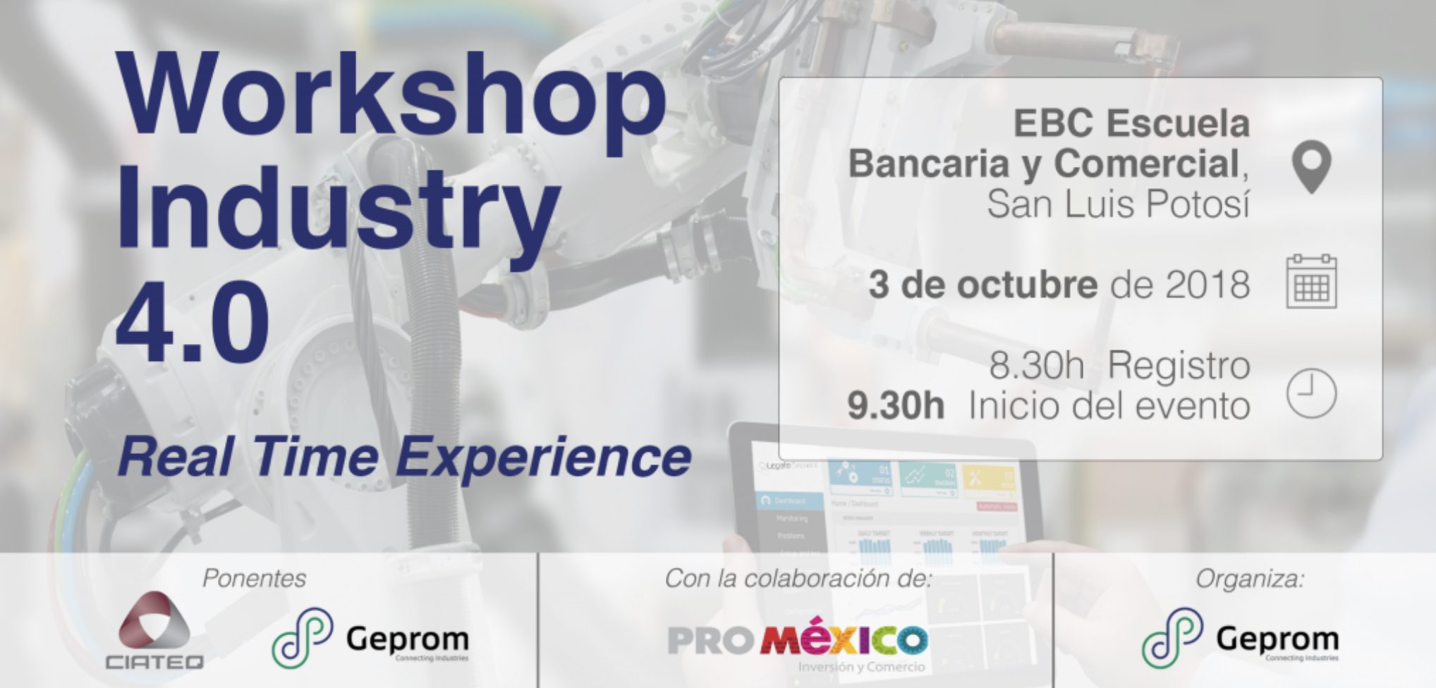 Llega el Workshop Industry 4.0 – Real Time Experience en México