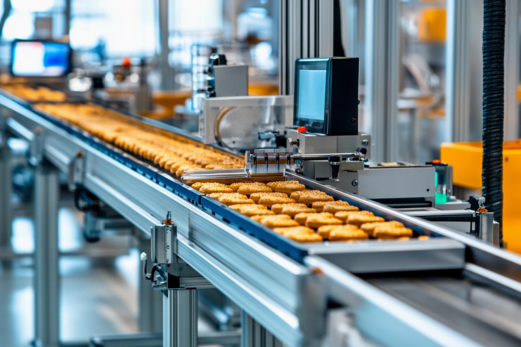 Operario supervisando robots industriales con sistemas de visión artificial en tiempo real